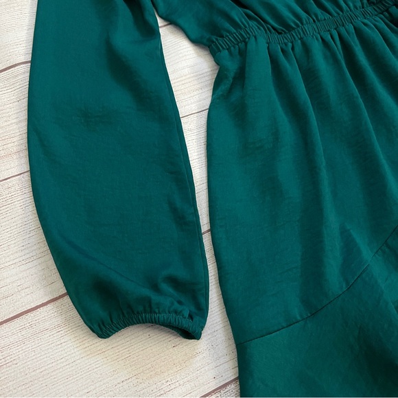 EXPRESS Ruffle Elastic Waist Wrap Dress - Picture 5 of 15